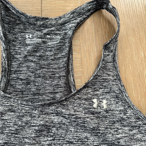 Under Armour Racerback Tank Sz S space dyed black - Picture 3 of 3